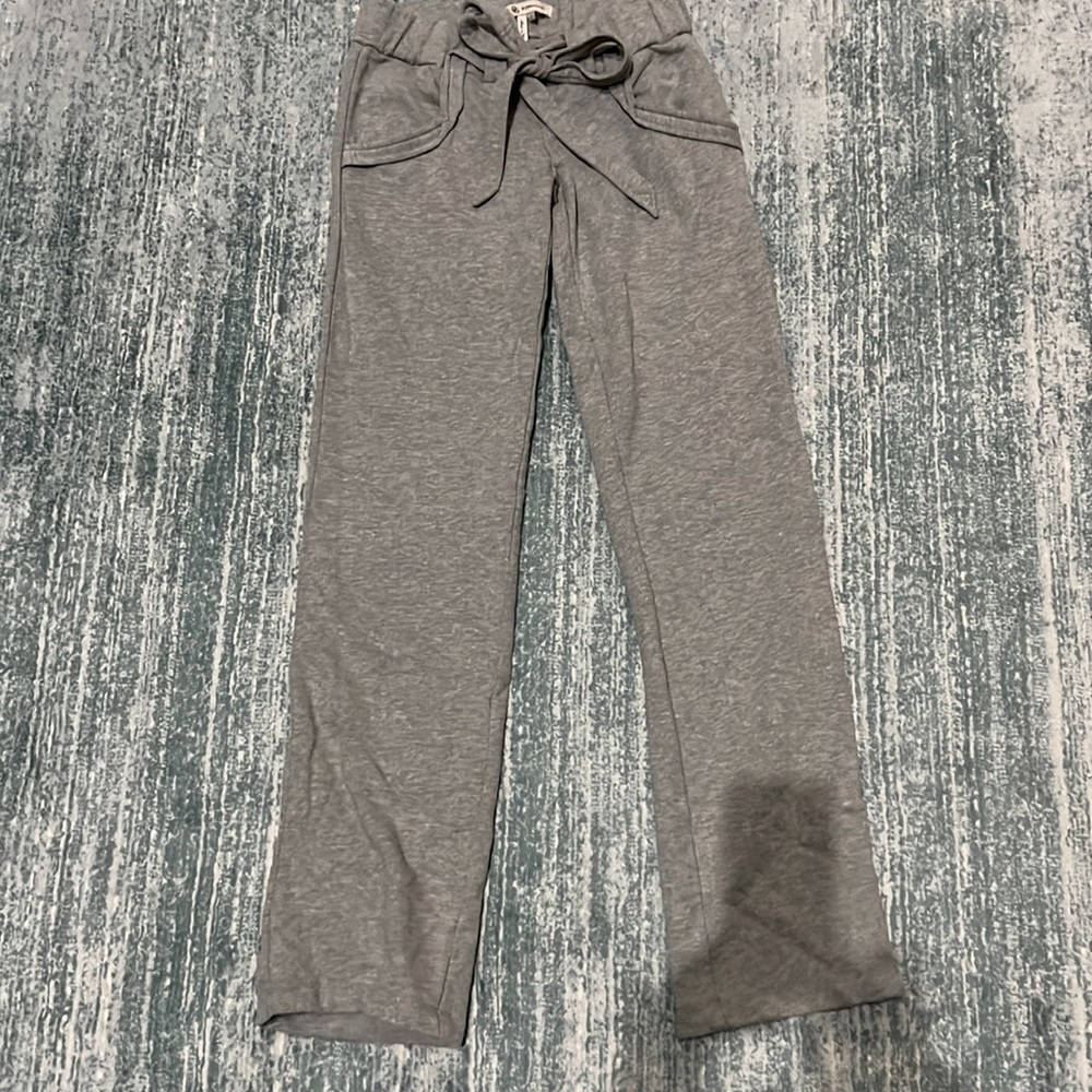 Gray XS BCBG Generation sweatpants with front tie